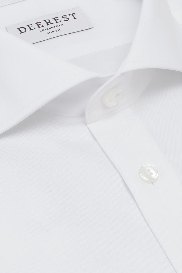 Hvid diamantstruktur skjorte