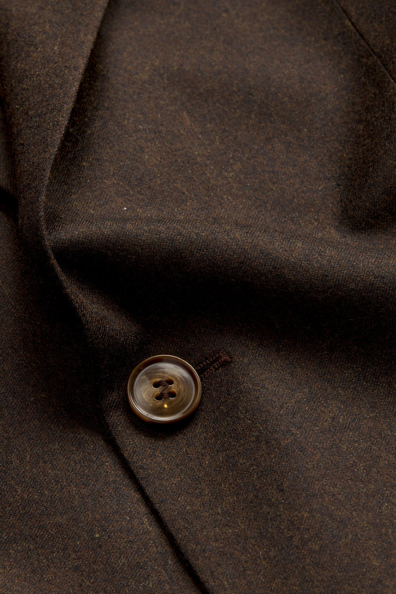 Brun flannel jakke