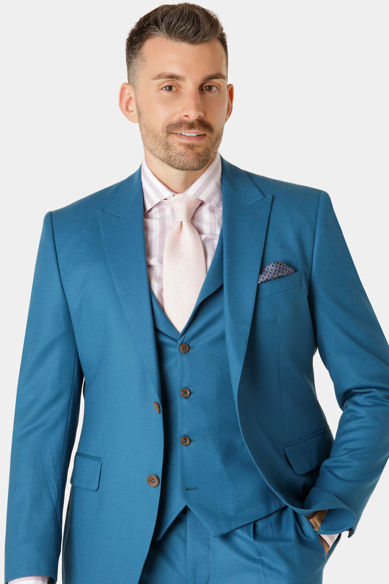 Moroccan blue jakkesæt med vest