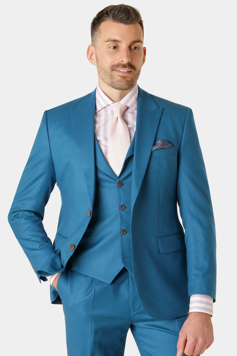 Moroccan blue jakkesæt med vest