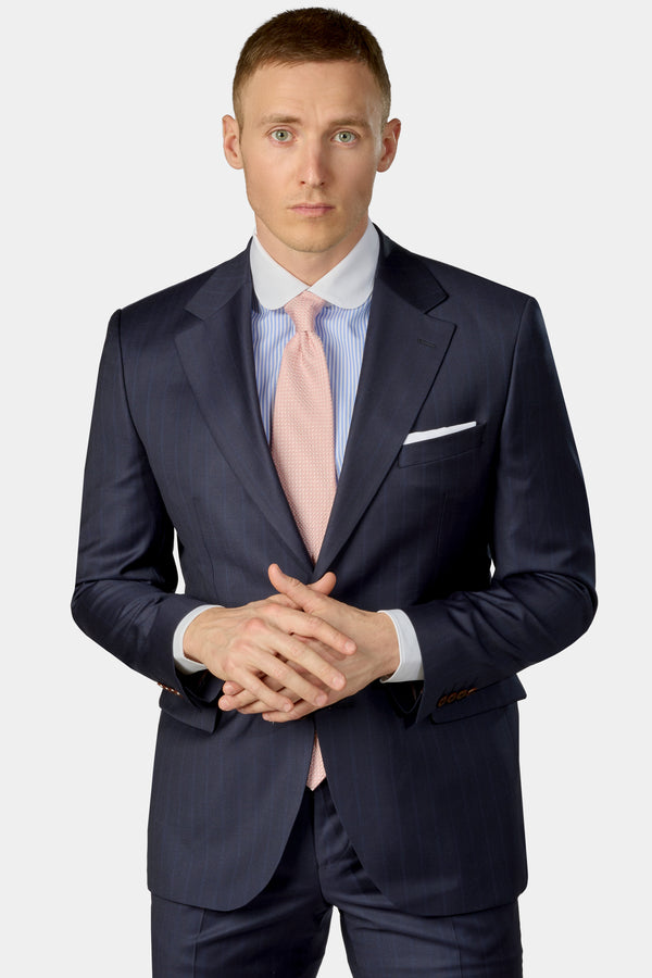 Pinstripe prestige Italian CEO jakkesæt