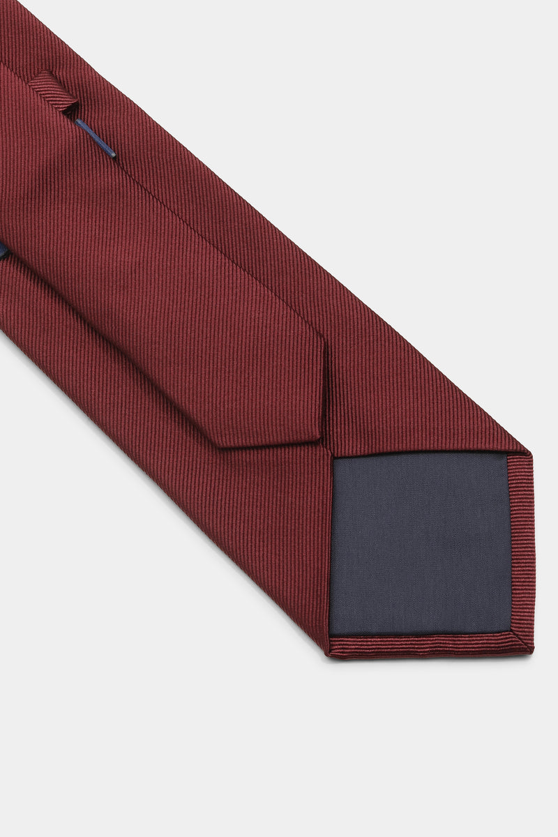 Rødt satin slips